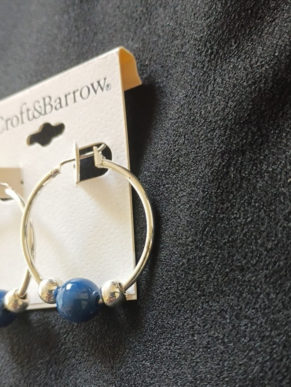 Silver Hoops - Picture 2 of 3